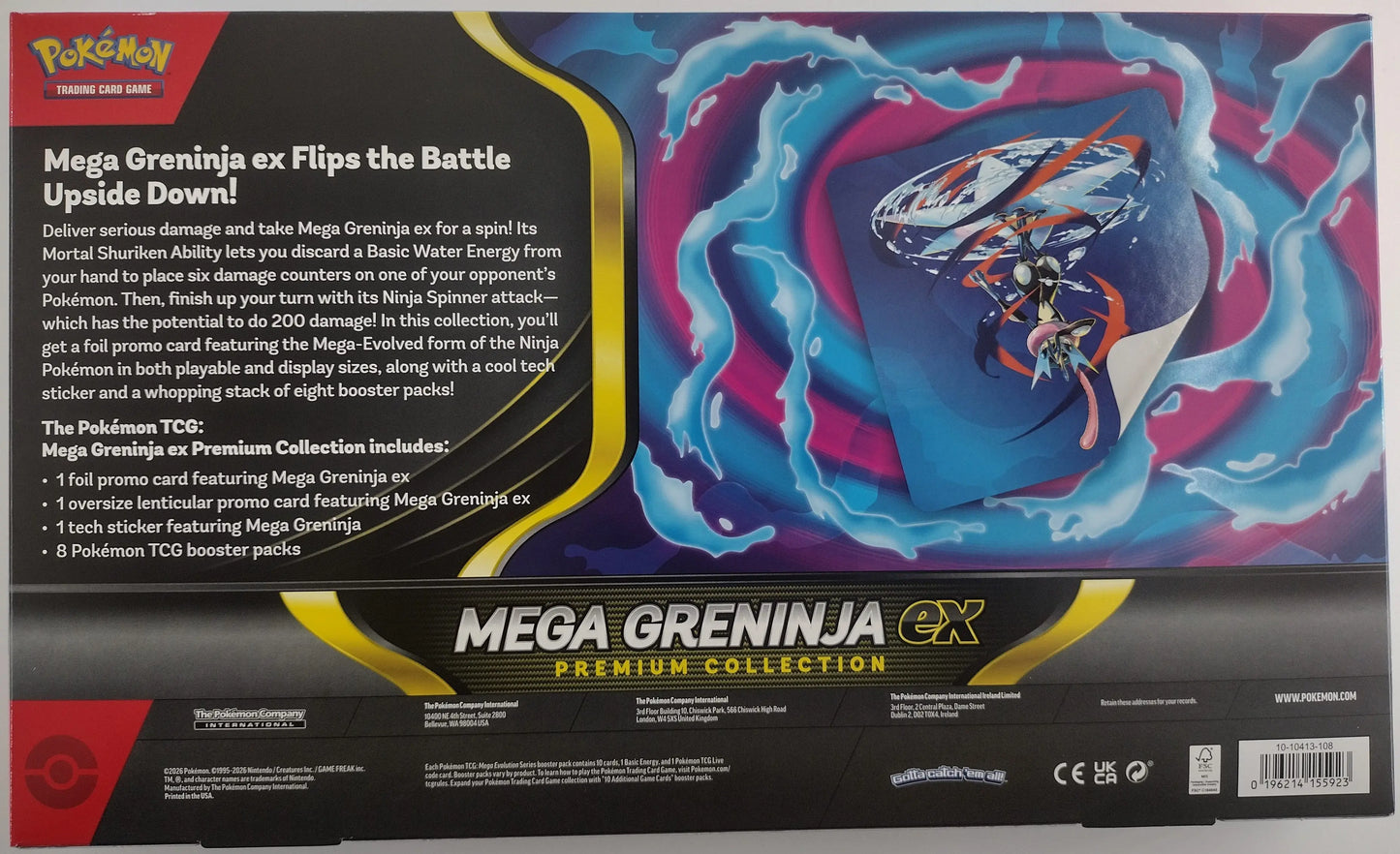 Pokemon Mega Greninja ex Premium collection