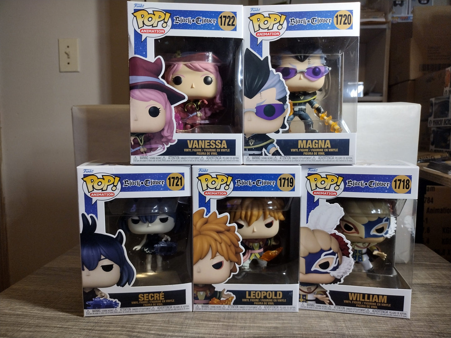 Black clover Funko Pop! #1718-#1722