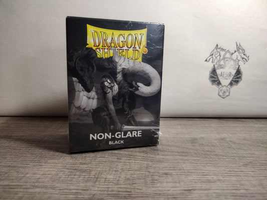 Dragon Shield Non-Glare Black Matte Card Sleeves – 100ct