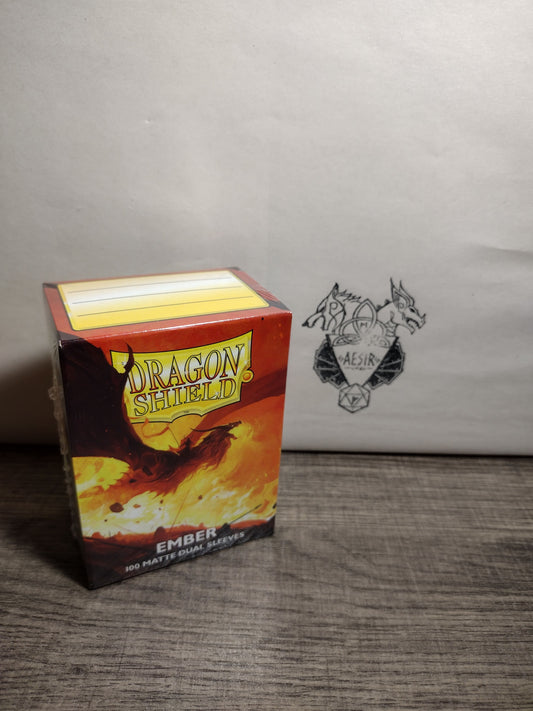 Dragon Shield Matte Dual Ember Card Sleeves – 100ct
