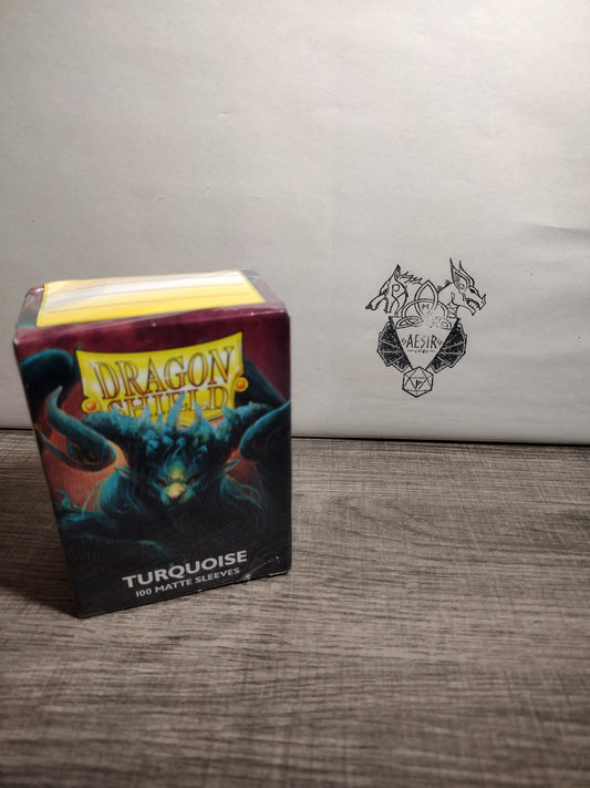 Dragon Shield Turquoise Matte Card Sleeves – 100ct