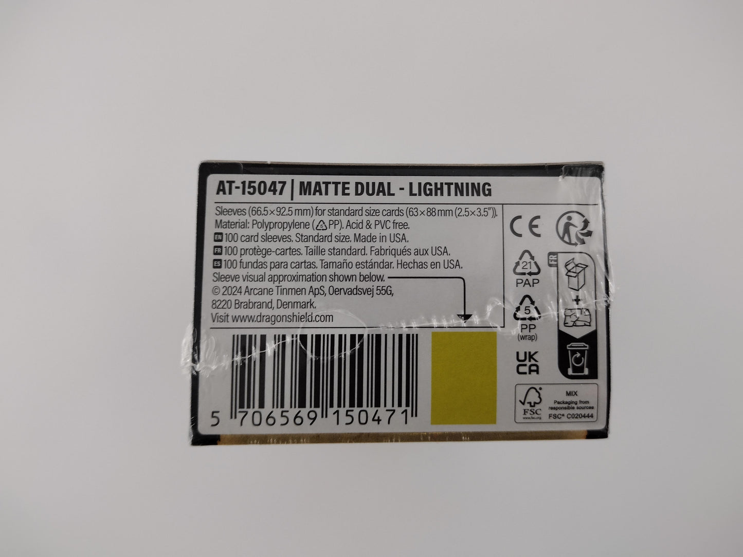 Dragon Shield Dual Matte Lightning Card Sleeves – 100ct