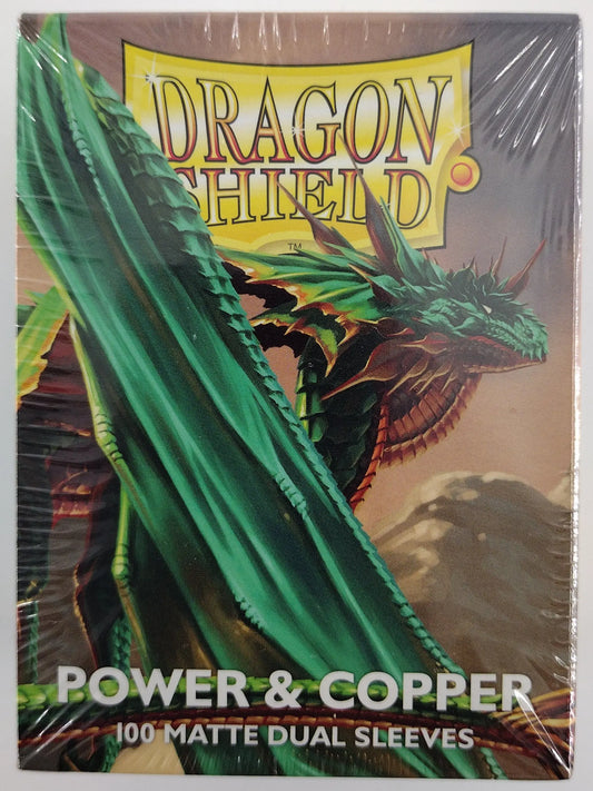Dragon Shield Dual Matte Power & Copper Card Sleeves – 100ct