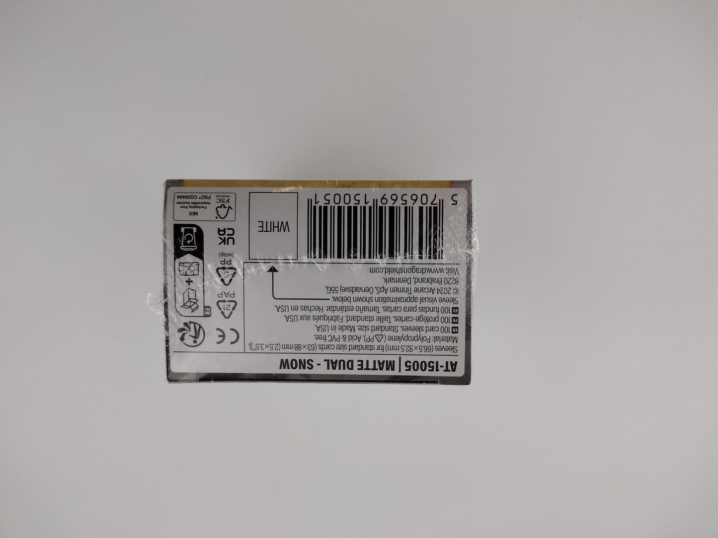 Dragon Shield Dual Matte Snow Card Sleeves – 100ct
