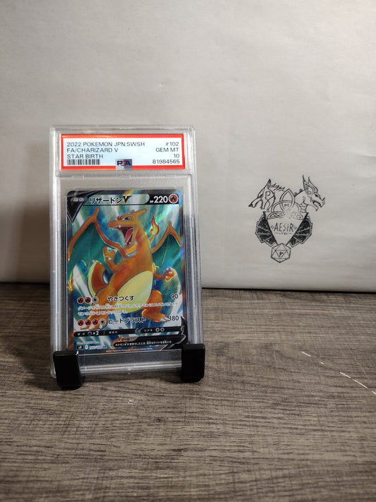 Pokemon star birth 102/100 charizard v PSA 10