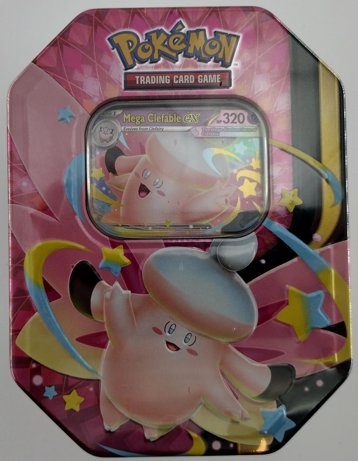 Pokemon Mega Clefable ex Tin