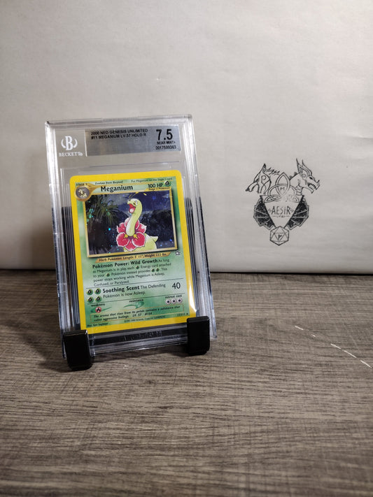 Pokemon neo genesis 11/111 meganium BGS 7.5