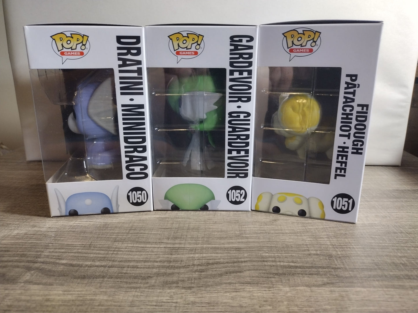 Funko Pop! Pokémon Dratini, Fidough, Gardevoir
