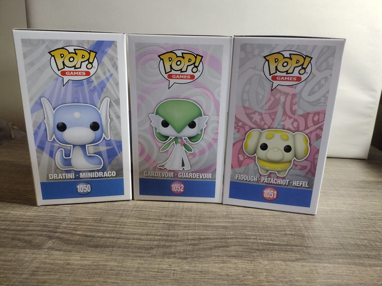 Funko Pop! Pokémon Dratini, Fidough, Gardevoir